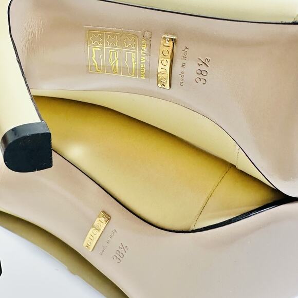 NIB Gucci Lattice Knee-High Boots EU 38.5 US 8.5 Butter Ivory Cutout Leather - Picture 15 of 15